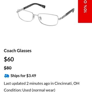 Coach glasses